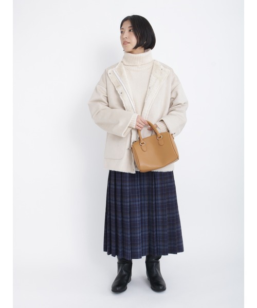 Lugnoncure（ルノンキュール）の「チェックプリーツスカート（スカート・レディース・グレー/ネイビー・ﾌﾘ-）」の8枚目の写真