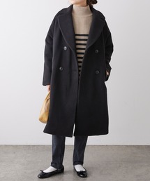 PUAL CE CIN | 圧縮ウールライクコート(チェスターコート)