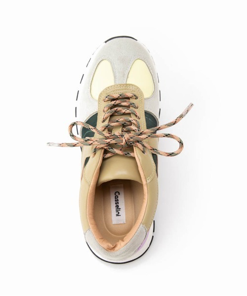 Casselini（キャセリーニ）の「Casselini(キャセリーニ)ローカットスニーカー（スニーカー・レディース・ピンク/グリーン/アイボリー・SMALL/MEDIUM/LARGE）」の12枚目の写真