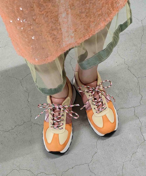 Casselini（キャセリーニ）の「Casselini(キャセリーニ)ローカットスニーカー（スニーカー・レディース・ピンク/グリーン/アイボリー・SMALL/MEDIUM/LARGE）」の17枚目の写真