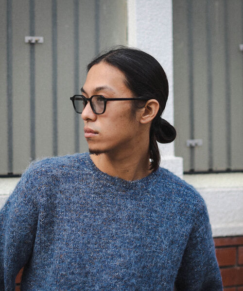 BEAMS（ビームス）の「BEAMS / 5ゲージ シャギー クルーネックニット（ニット/セーター・メンズ・ネイビー/ベージュ・S/M/L/XL）」の14枚目の写真