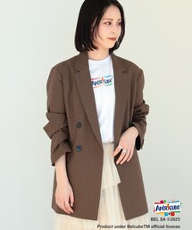 Ray BEAMS | Ray BEAMS / チェック 4ボタン ダブル ジャケット(テーラードジャケット)