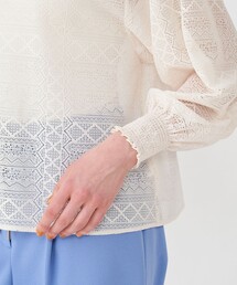 BALLSEY（ボールジィ）の「タングルレース シャーリングブラウス