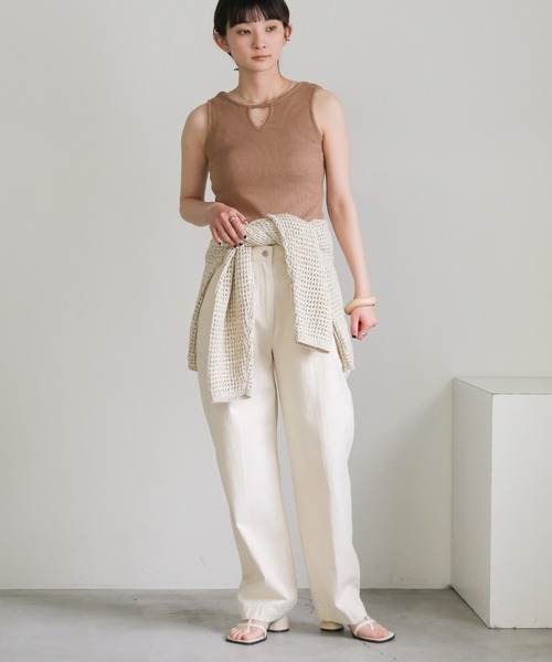 select MOCA(セレクトモカ)の「2wayワッフルタンク(タンクトップ・レディース・ベージュ/ブラック/オフホワイト・FREE)」の19枚目の写真