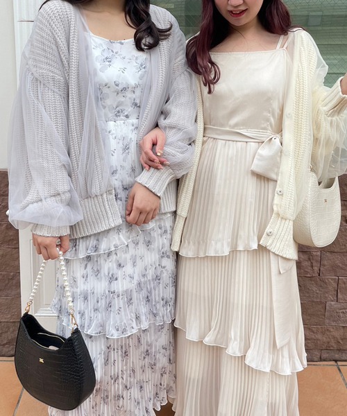 セール】プリーツティアードキャミワンピース 2023SS