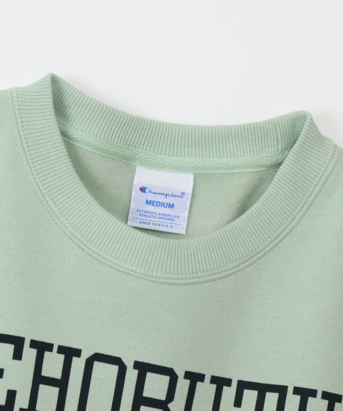 Champion(チャンピオン)の「【Champion/チャンピオン】レディース クルーネックスウェットシャツ(スウェット・レディース・ネイビー/オートミール/ライトグリーン/ホワイト・LARGE/MEDIUM)」の19枚目の写真