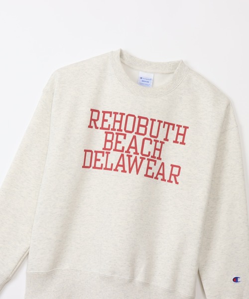 Champion(チャンピオン)の「【Champion/チャンピオン】レディース クルーネックスウェットシャツ(スウェット・レディース・ネイビー/オートミール/ライトグリーン/ホワイト・LARGE/MEDIUM)」の15枚目の写真
