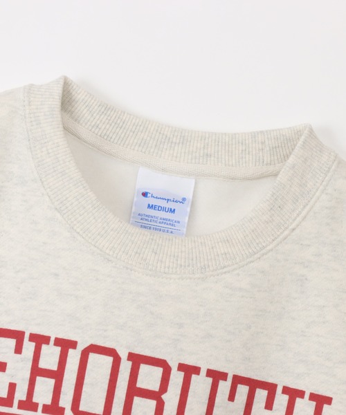 Champion(チャンピオン)の「【Champion/チャンピオン】レディース クルーネックスウェットシャツ(スウェット・レディース・ネイビー/オートミール/ライトグリーン/ホワイト・LARGE/MEDIUM)」の16枚目の写真