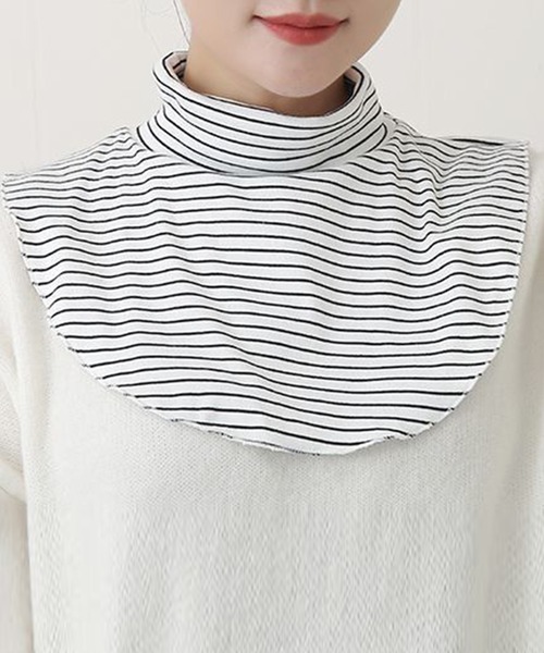 DAY CLOSET(デイ クローゼット)の「レディース タートルネック付け襟(付け襟・レディース・ホワイト系その他/ホワイト/ブラック/ブラック系その他・ONE SIZE)」の3枚目の写真