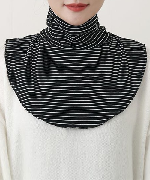 DAY CLOSET(デイ クローゼット)の「レディース タートルネック付け襟(付け襟・レディース・ホワイト系その他/ホワイト/ブラック/ブラック系その他・ONE SIZE)」の1枚目の写真