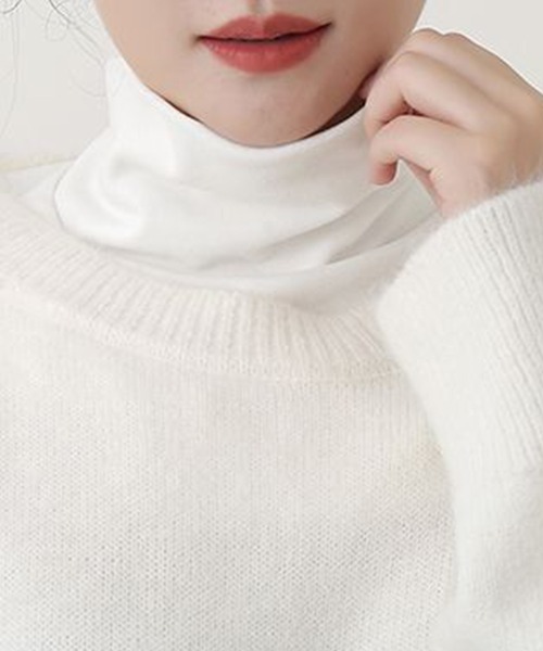 DAY CLOSET(デイ クローゼット)の「レディース タートルネック付け襟(付け襟・レディース・ホワイト系その他/ホワイト/ブラック/ブラック系その他・ONE SIZE)」の2枚目の写真