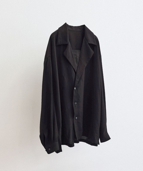 JUNRED（ジュンレッド）の「ダブルデザインビッグシャツ（その他アウター・メンズ・ブラック/ホワイト・S/L/M）」の22枚目の写真