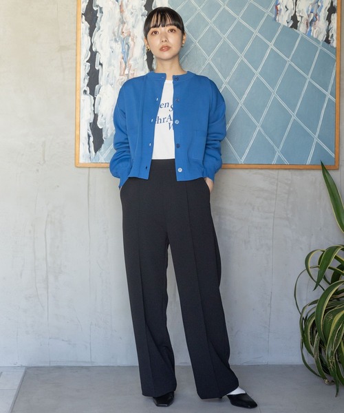 LOWRYS FARM(ローリーズファーム)の「カットジョーゼットワイドパンツ 186180(その他パンツ・レディース・グリーン/ブラック/アイボリー・FREE)」の8枚目の写真