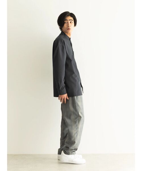 CRAFT STANDARD BOUTIQUE(クラフトスタンダードブティック)の「T/Rバンドカラーシャツ(シャツ/ブラウス・レディース・グレー系その他3/ブルーグレー/ベージュ/アイボリー/チャコールグレー/ホワイト系その他7・L/LL/M)」の15枚目の写真