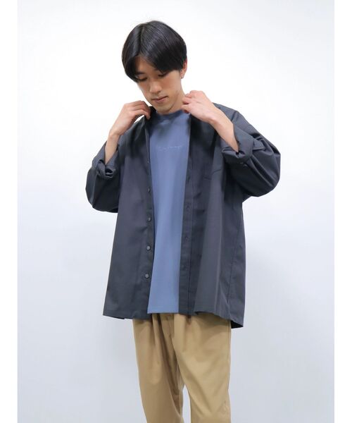 CRAFT STANDARD BOUTIQUE(クラフトスタンダードブティック)の「T/Rバンドカラーシャツ(シャツ/ブラウス・レディース・グレー系その他3/ブルーグレー/ベージュ/アイボリー/チャコールグレー/ホワイト系その他7・L/LL/M)」の17枚目の写真