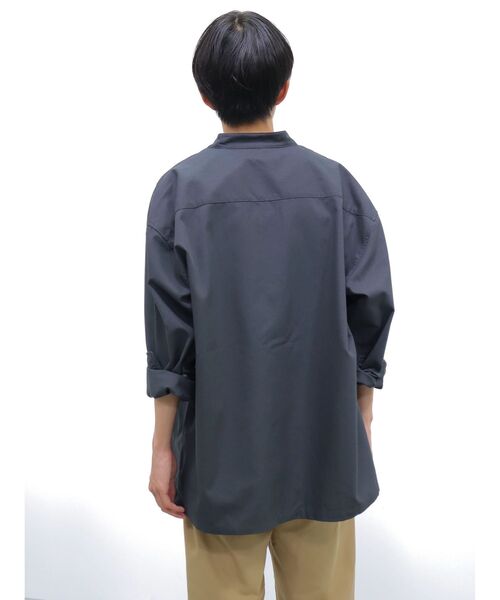 CRAFT STANDARD BOUTIQUE(クラフトスタンダードブティック)の「T/Rバンドカラーシャツ(シャツ/ブラウス・レディース・グレー系その他3/ブルーグレー/ベージュ/アイボリー/チャコールグレー/ホワイト系その他7・L/LL/M)」の19枚目の写真