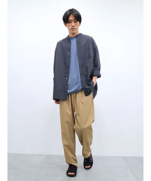 CRAFT STANDARD BOUTIQUE(クラフトスタンダードブティック)の「T/Rバンドカラーシャツ(シャツ/ブラウス・レディース・グレー系その他3/ブルーグレー/ベージュ/アイボリー/チャコールグレー/ホワイト系その他7・L/LL/M)」の21枚目の写真