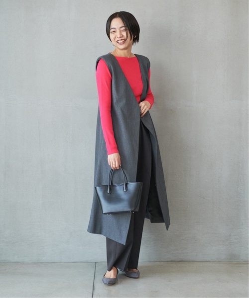 VERMEIL par iena(ヴェルメイユパーイエナ)の「【MAISON CANAU/メゾン カナウ】smooth leather トートバッグ(トートバッグ・レディース・ブラック・FREE)」の3枚目の写真