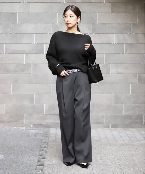 VERMEIL par iena(ヴェルメイユパーイエナ)の「【MAISON CANAU/メゾン カナウ】smooth leather トートバッグ(トートバッグ・レディース・ブラック・FREE)」の11枚目の写真