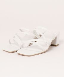 GAP | 【GAP】<2023SS>細ストラップスクエアトゥサンダル(クッション入り)(サンダル)