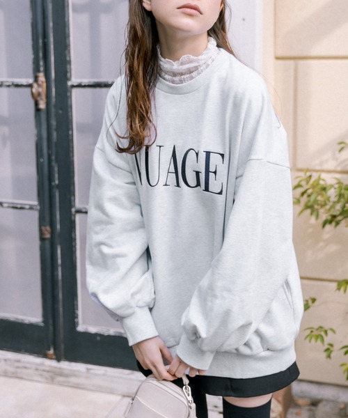 OLIVE des OLIVE(オリーブデオリーブ)の「カラフルスウェット(スウェット・レディース・ネイビー/オフホワイト/サックスブルー/ピンク/イエロー/オートミール・FREE)」の2枚目の写真