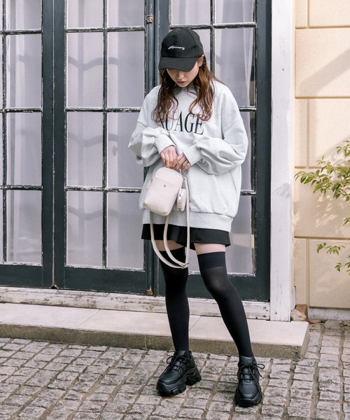 OLIVE des OLIVE(オリーブデオリーブ)の「カラフルスウェット(スウェット・レディース・ネイビー/オフホワイト/サックスブルー/ピンク/イエロー/オートミール・FREE)」の22枚目の写真