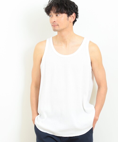 B:MING by BEAMS（ビーミングバイビームス）の「B:MING by BEAMS / ワイドフィット タンクトップ（タンクトップ・メンズ・オフホワイト/ブラック/ブラウン系その他2・SMALL/MEDIUM/LARGE/X-LARGE）」の2枚目の写真