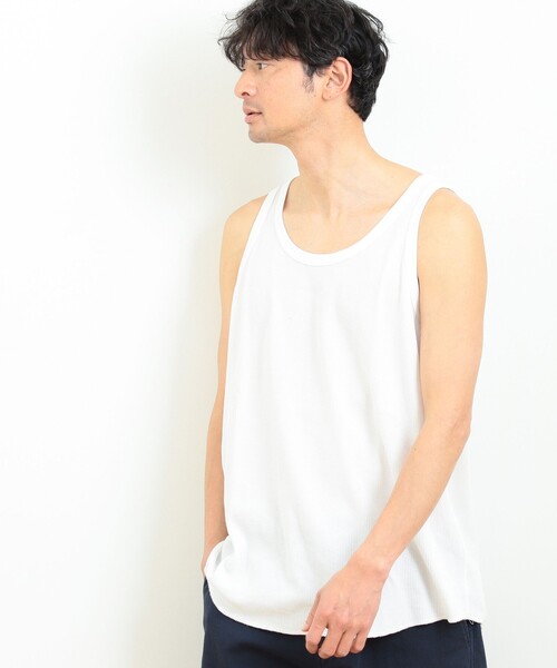 B:MING by BEAMS（ビーミングバイビームス）の「B:MING by BEAMS / ワイドフィット タンクトップ（タンクトップ・メンズ・オフホワイト/ブラック/ブラウン系その他2・SMALL/MEDIUM/LARGE/X-LARGE）」の12枚目の写真