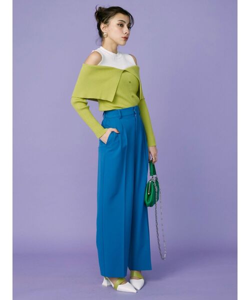 EVRIS(エヴリス)の「タックストレートカラーパンツ(その他パンツ・レディース・ホワイト/ブラック/レッド/ブルー・SMALL/MEDIUM)」の21枚目の写真