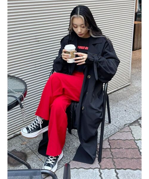 EVRIS(エヴリス)の「タックストレートカラーパンツ(その他パンツ・レディース・ホワイト/ブラック/レッド/ブルー・SMALL/MEDIUM)」の18枚目の写真