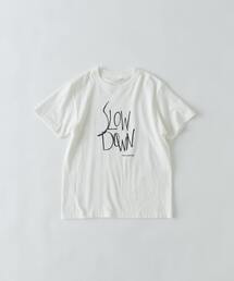 conges payes ADIEU TRISTESSE | SLOW DOWNプリントTシャツ(Tシャツ/カットソー)