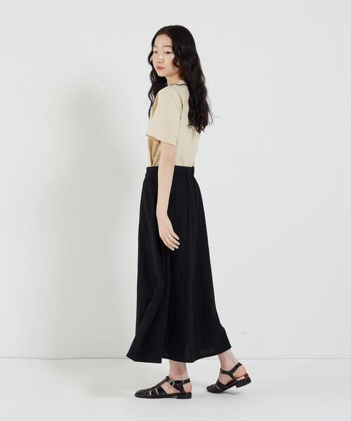 conges payes ADIEU TRISTESSE（コンジェ ペイエ アデュートリステス）の「SLOW DOWNプリントTシャツ（Tシャツ/カットソー・レディース・チャコール/ベージュ/ホワイト・FREE）」の14枚目の写真