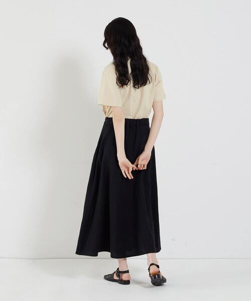 conges payes ADIEU TRISTESSE（コンジェ ペイエ アデュートリステス）の「SLOW DOWNプリントTシャツ（Tシャツ/カットソー・レディース・チャコール/ベージュ/ホワイト・FREE）」の15枚目の写真
