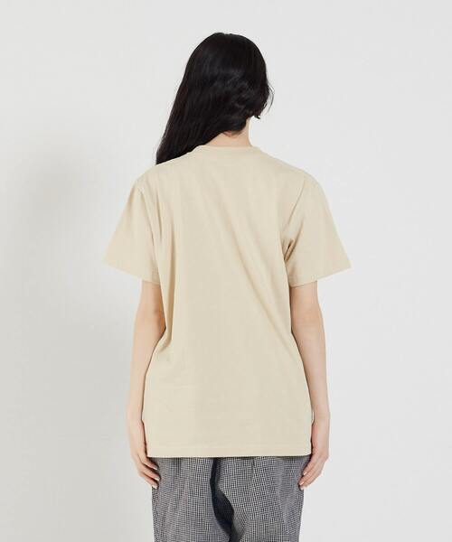 conges payes ADIEU TRISTESSE（コンジェ ペイエ アデュートリステス）の「SLOW DOWNプリントTシャツ（Tシャツ/カットソー・レディース・チャコール/ベージュ/ホワイト・FREE）」の21枚目の写真