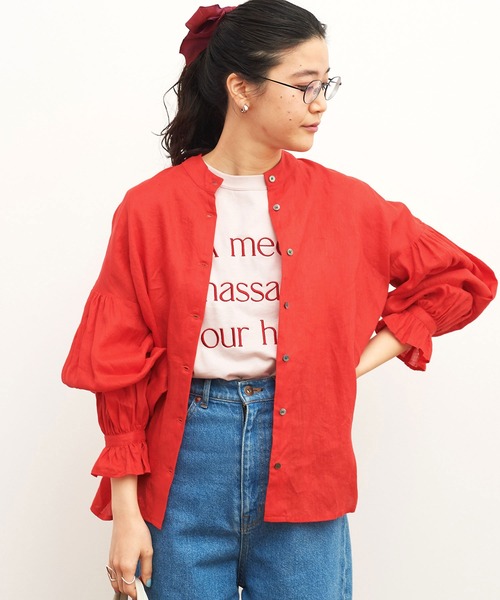 fig London（フィグロンドン）の「daily LINEN blouse（シャツ