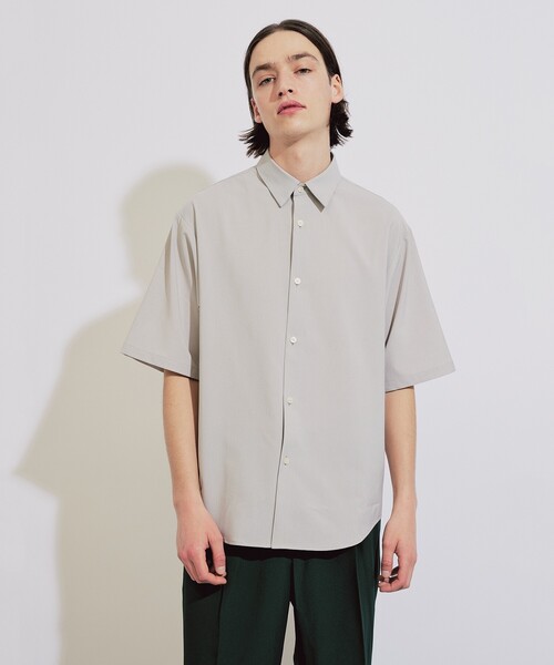 tk.TAKEO KIKUCHI（ティーケータケオキクチ）の「◆ポリトロレギュラーカラーシャツ（シャツ/ブラウス・メンズ・ブラック/ライトベージュ/グレー系4/ブルー・01/03/04/02）」の3枚目の写真