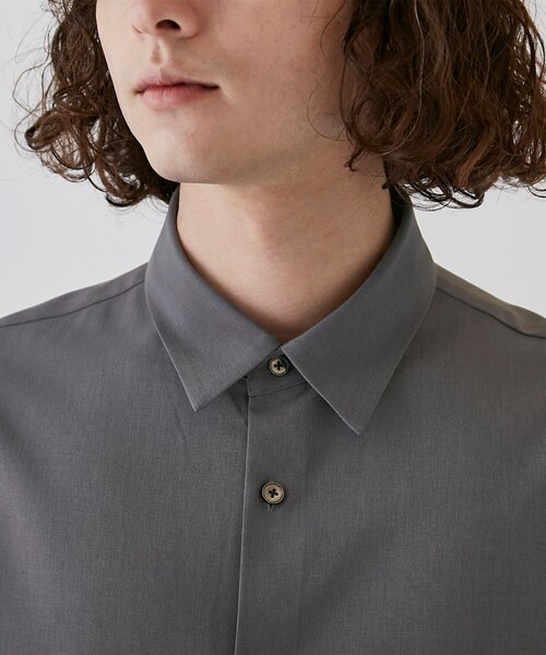 tk.TAKEO KIKUCHI（ティーケータケオキクチ）の「◆ポリトロレギュラーカラーシャツ（シャツ/ブラウス・メンズ・ブラック/ライトベージュ/グレー系4/ブルー・01/03/04/02）」の9枚目の写真