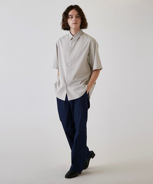 tk.TAKEO KIKUCHI（ティーケータケオキクチ）の「◆ポリトロレギュラーカラーシャツ（シャツ/ブラウス・メンズ・ブラック/ライトベージュ/グレー系4/ブルー・01/03/04/02）」の18枚目の写真