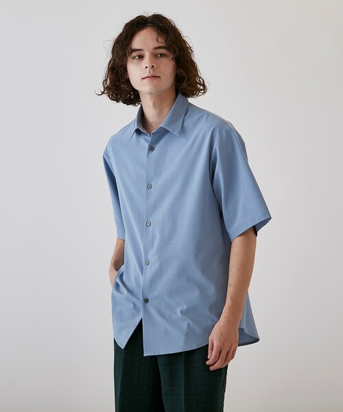 tk.TAKEO KIKUCHI（ティーケータケオキクチ）の「◆ポリトロレギュラーカラーシャツ（シャツ/ブラウス・メンズ・ブラック/ライトベージュ/グレー系4/ブルー・01/03/04/02）」の20枚目の写真