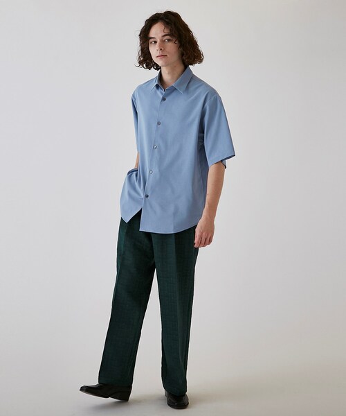 tk.TAKEO KIKUCHI（ティーケータケオキクチ）の「◆ポリトロレギュラーカラーシャツ（シャツ/ブラウス・メンズ・ブラック/ライトベージュ/グレー系4/ブルー・01/03/04/02）」の21枚目の写真