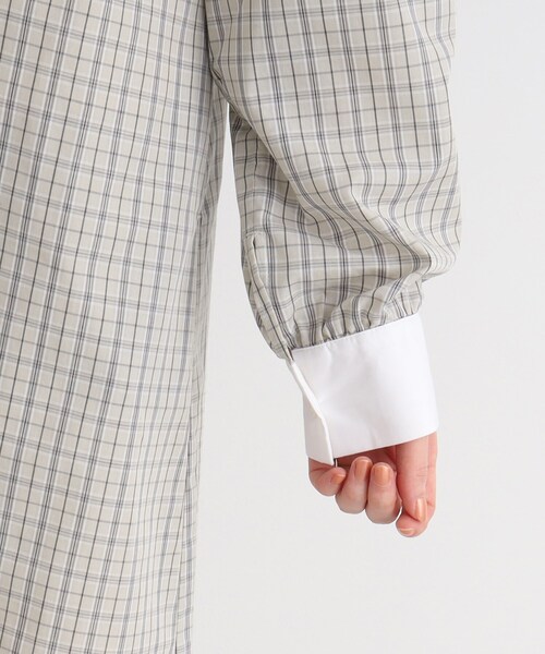 Cutie Blonde（キューティーブロンド）の「◆大人上品な ウエスト切替 シャツワンピース（ワンピース・レディース・グレー系1/ホワイト系その他3・01/02/03）」の8枚目の写真