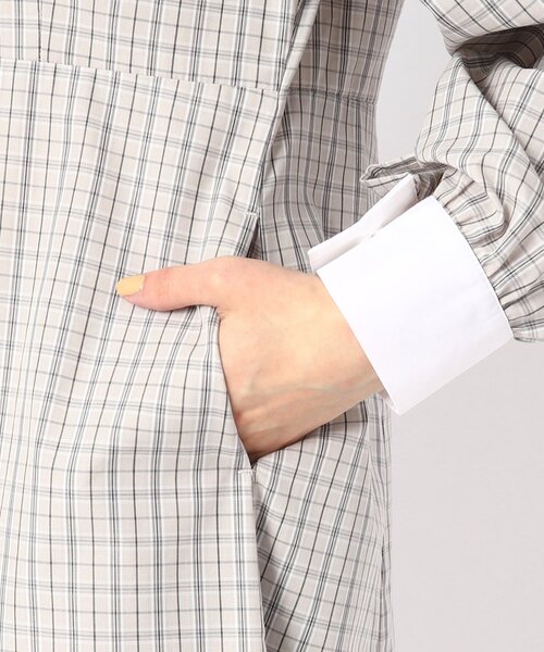 Cutie Blonde（キューティーブロンド）の「◆大人上品な ウエスト切替 シャツワンピース（ワンピース・レディース・グレー系1/ホワイト系その他3・01/02/03）」の9枚目の写真