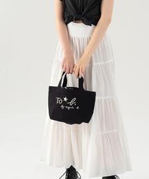 To b. by agnes b. | ロゴ 刺繍 コットン キャンバス ミニ トートバッグ(トートバッグ)