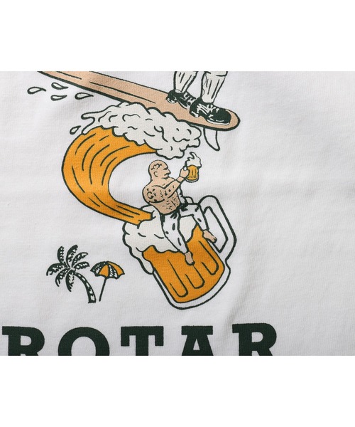 ROTAR（ローター）の「KANPAI wave Tee（Tシャツ/カットソー・メンズ・グリーン系その他/ホワイト/オレンジ・LARGE/SMALL/MEDIUM/X-LARGE）」の9枚目の写真