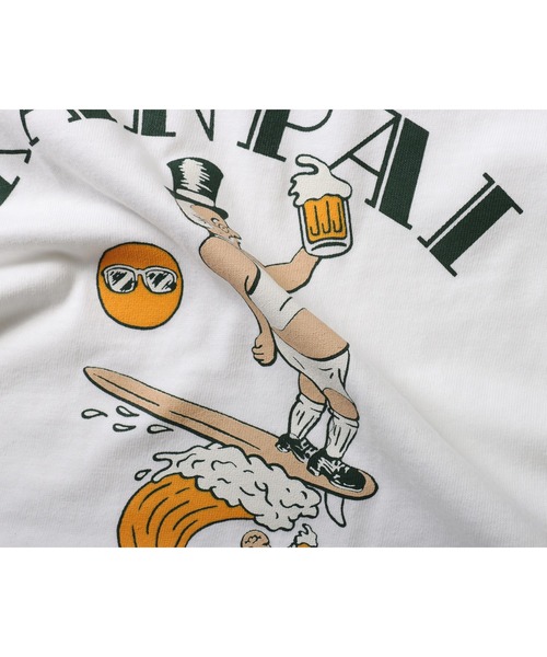ROTAR（ローター）の「KANPAI wave Tee（Tシャツ/カットソー・メンズ・グリーン系その他/ホワイト/オレンジ・LARGE/SMALL/MEDIUM/X-LARGE）」の10枚目の写真