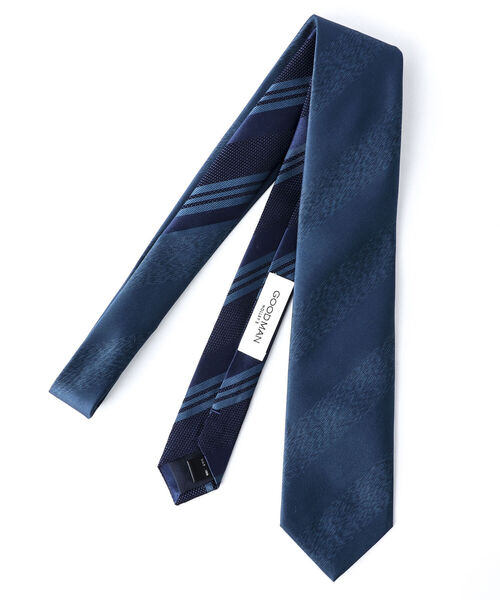 NOLLEY'S goodman(ノーリーズグッドマン)の「RBクレリックシャドーストライプネクタイ 国産ファブリック 多色メランジ糸使用(ネクタイ・メンズ・ブルー系その他3/ブルー系その他7・FREE)」の4枚目の写真