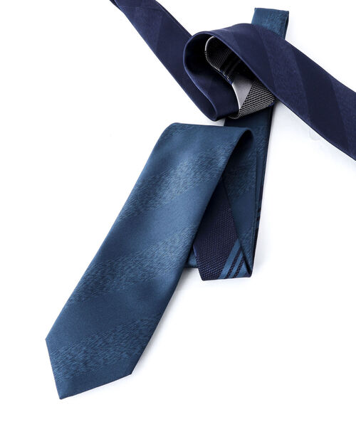 NOLLEY'S goodman(ノーリーズグッドマン)の「RBクレリックシャドーストライプネクタイ 国産ファブリック 多色メランジ糸使用(ネクタイ・メンズ・ブルー系その他3/ブルー系その他7・FREE)」の13枚目の写真