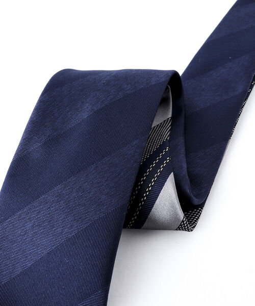 NOLLEY'S goodman(ノーリーズグッドマン)の「RBクレリックシャドーストライプネクタイ 国産ファブリック 多色メランジ糸使用(ネクタイ・メンズ・ブルー系その他3/ブルー系その他7・FREE)」の6枚目の写真