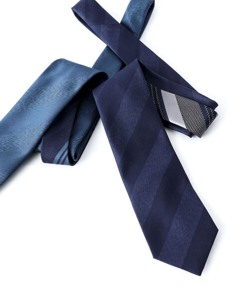 NOLLEY'S goodman(ノーリーズグッドマン)の「RBクレリックシャドーストライプネクタイ 国産ファブリック 多色メランジ糸使用(ネクタイ・メンズ・ブルー系その他3/ブルー系その他7・FREE)」の12枚目の写真