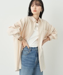 earth music&ecology | サッカーストライプボーイズライクシャツ(シャツ/ブラウス)